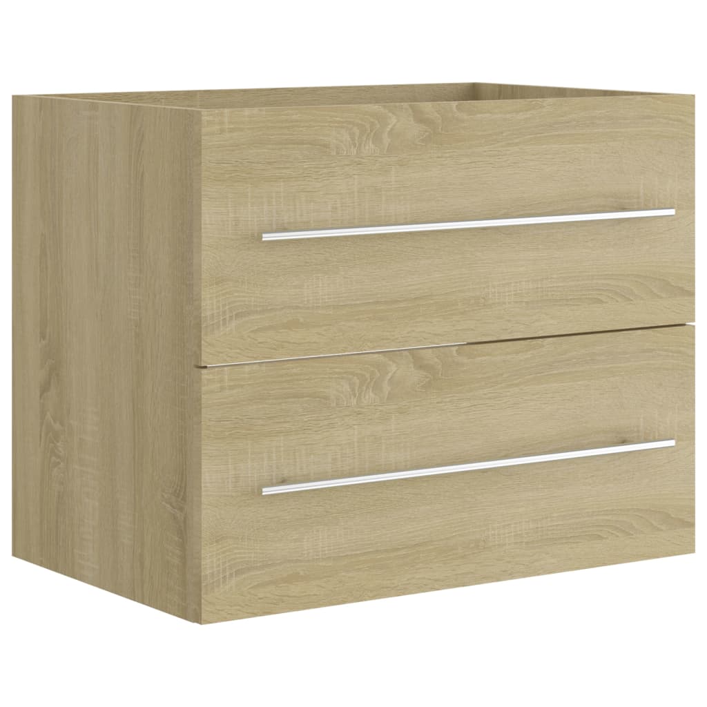 Waschbeckenunterschrank Sonoma-Eiche 60x38,5x48cm Holzwerkstoff