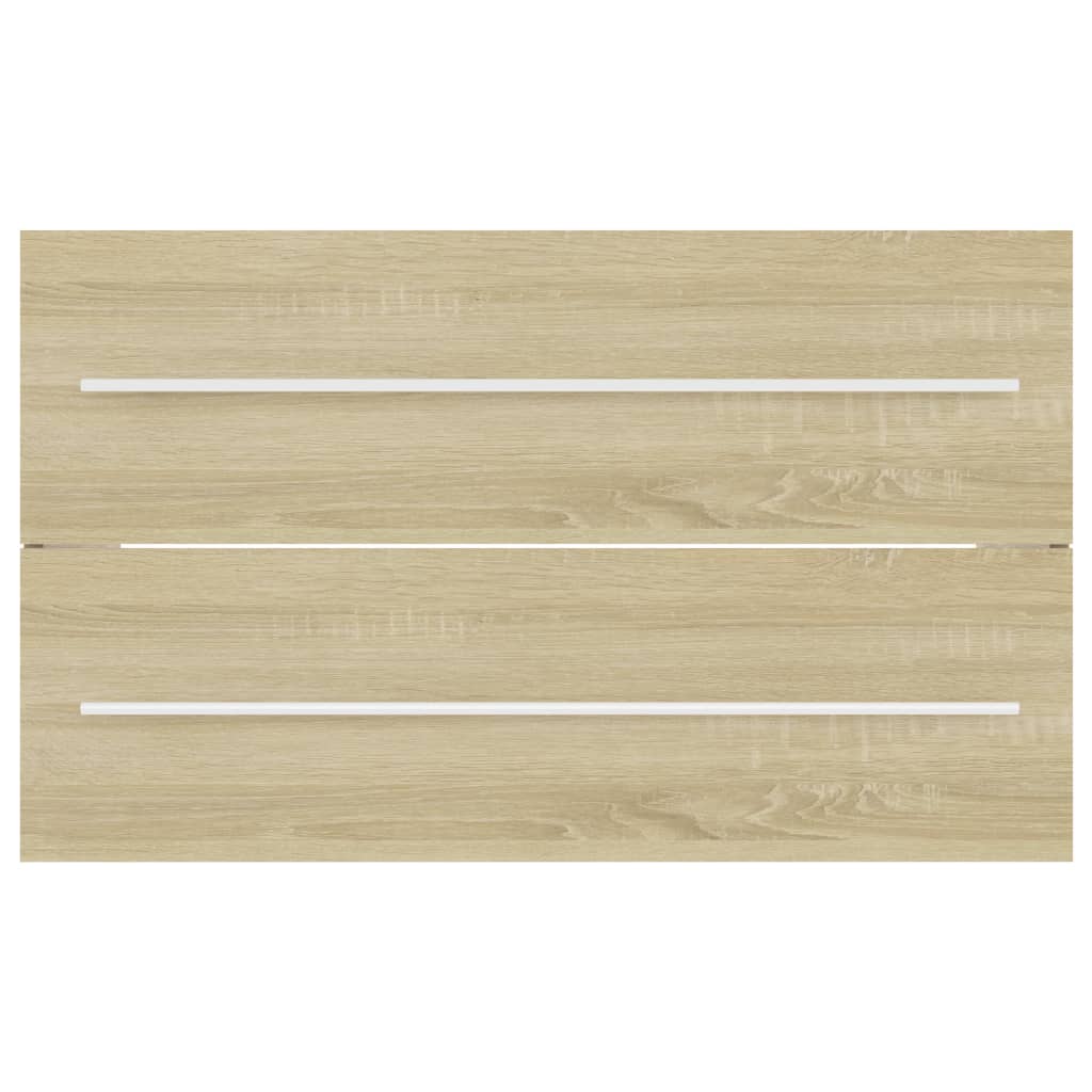 Waschbeckenunterschrank Sonoma-Eiche 80x38,5x48cm Holzwerkstoff
