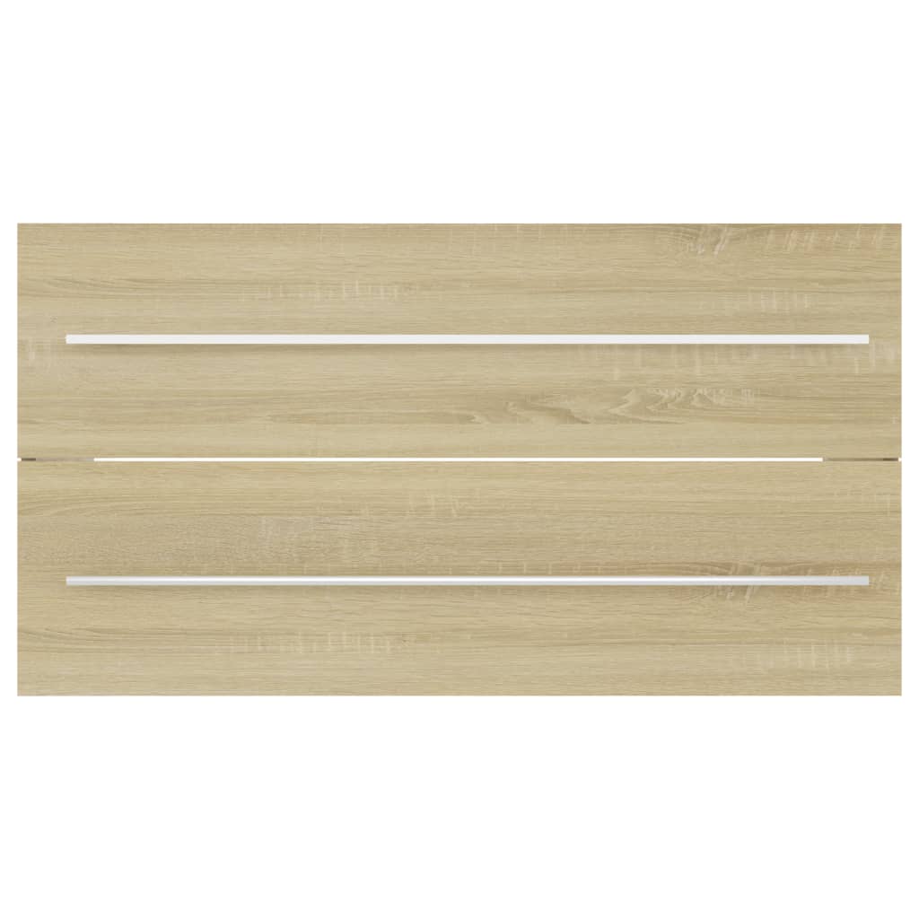 Waschbeckenunterschrank Sonoma-Eiche 90x38,5x48cm Holzwerkstoff