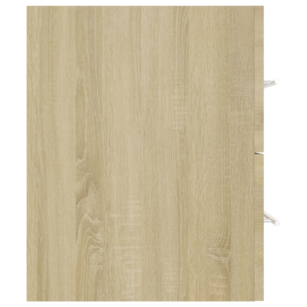 Waschbeckenunterschrank Sonoma-Eiche 90x38,5x48cm Holzwerkstoff