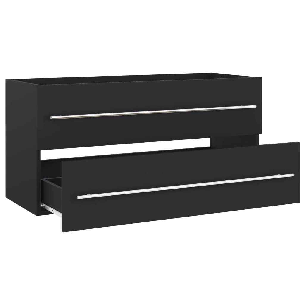 Waschbeckenunterschrank Grau 100x38,5x48 cm Holzwerkstoff