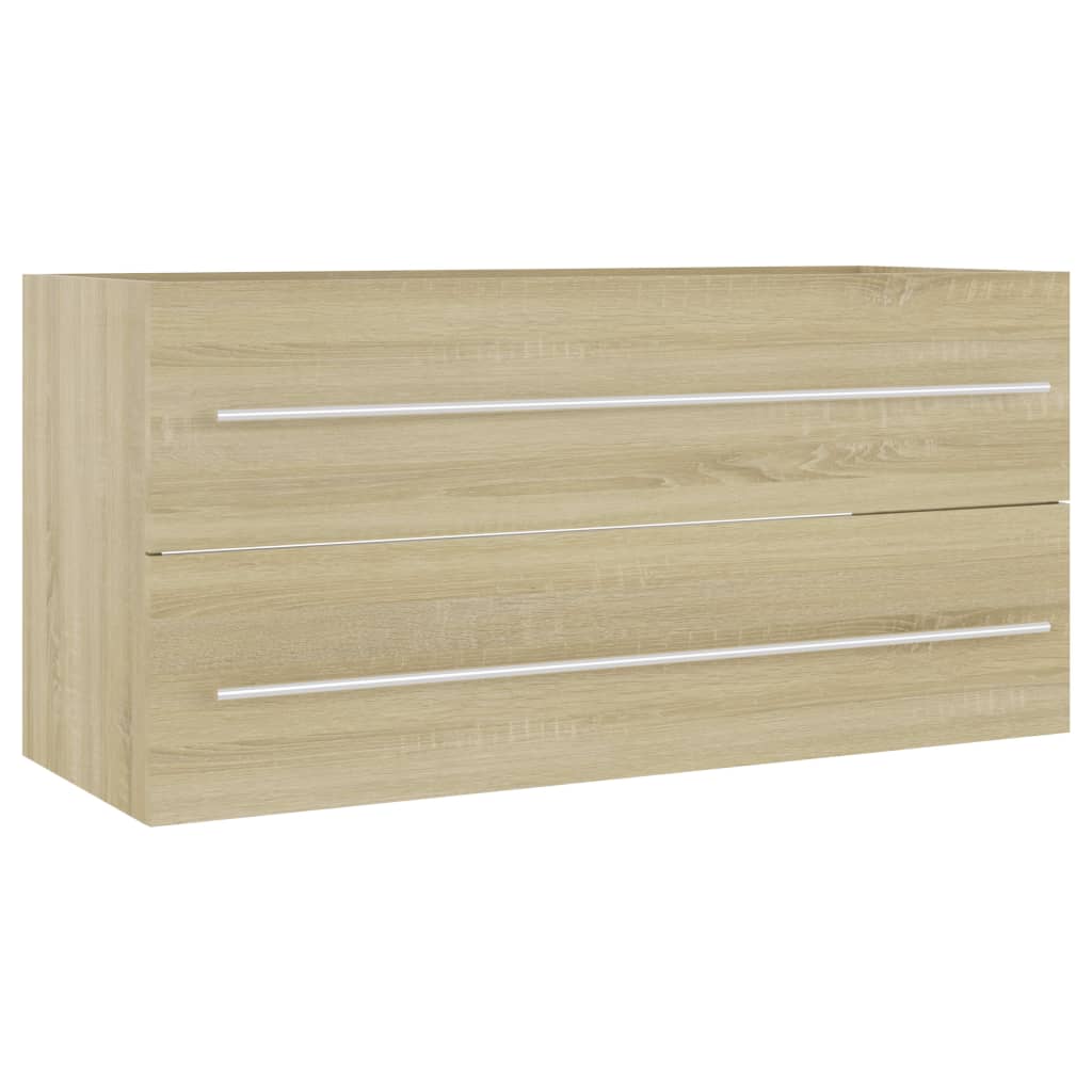 Waschbeckenunterschrank Sonoma-Eiche 100x38,5x48 cm