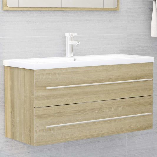 Waschbeckenunterschrank Sonoma-Eiche 100x38,5x48 cm