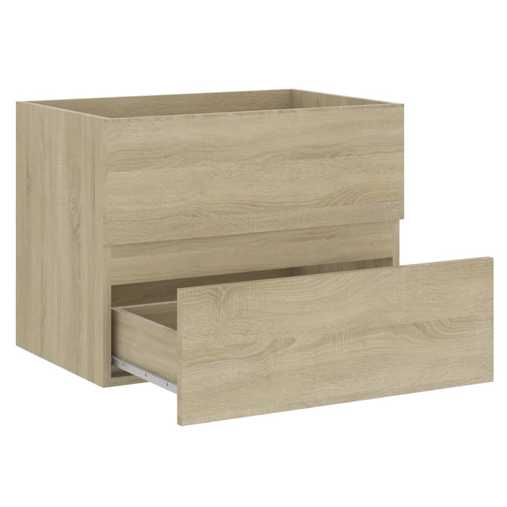 Meuble vasque chêne Sonoma 60x38,5x45cm matière bois