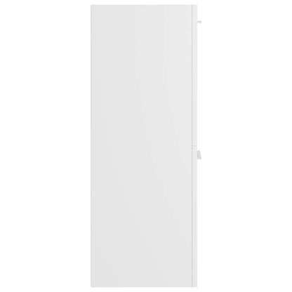 Badezimmerschrank Weiß 30x30x80 cm Holzwerkstoff