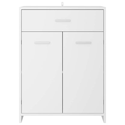 Badezimmerschrank Weiß 60x33x80 cm Holzwerkstoff