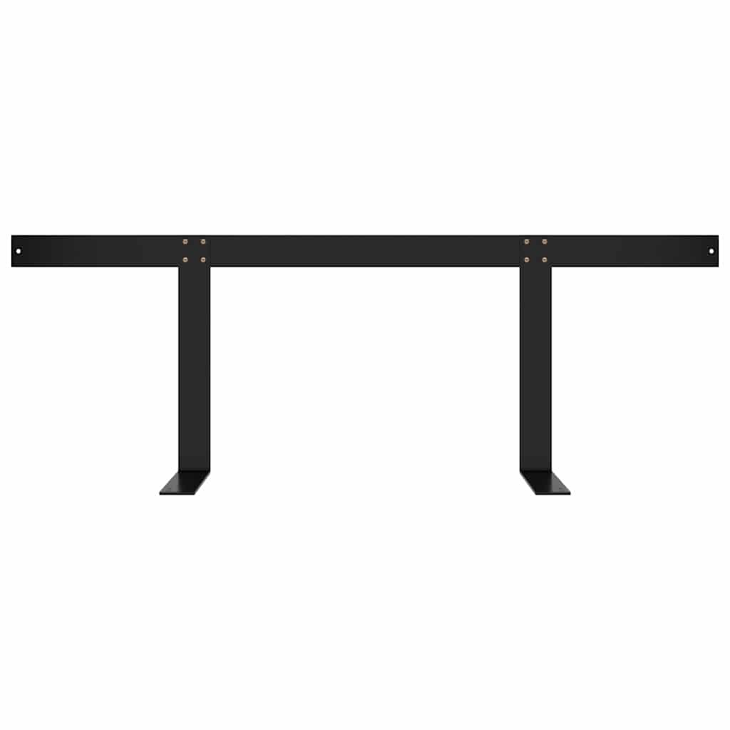 Rückenlehne für Palettensofa Schwarz 110 cm Eisen