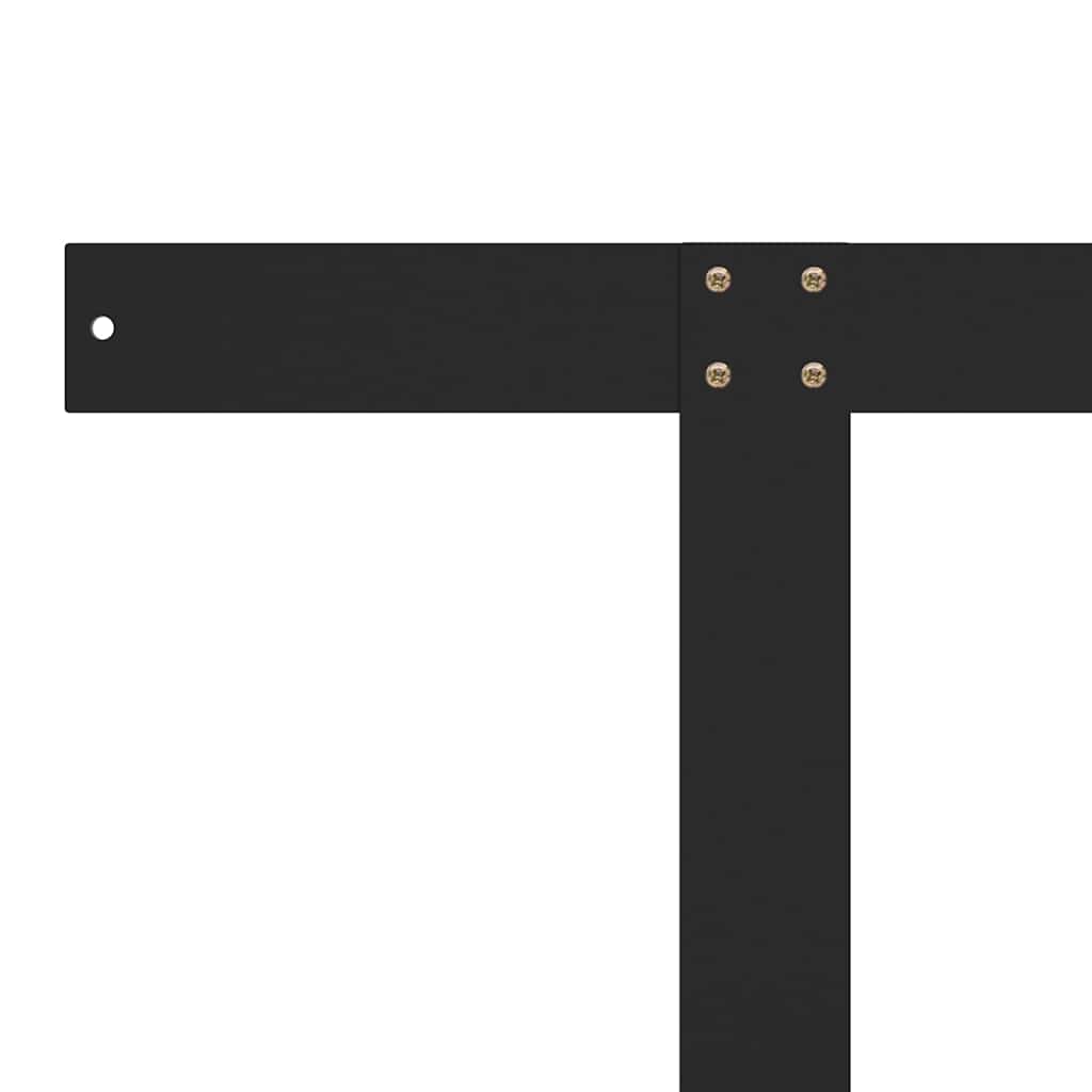 Rückenlehne für Palettensofa Schwarz 110 cm Eisen