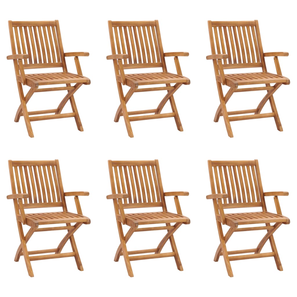 7-tlg. Garten-Essgruppe Massivholz Teak