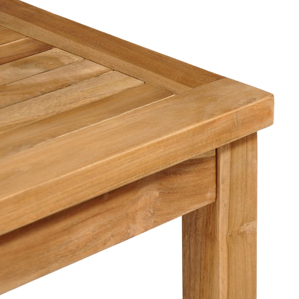 5-teiliges Garten-Ess-Set 80 x 80 cm Massivholz Teak