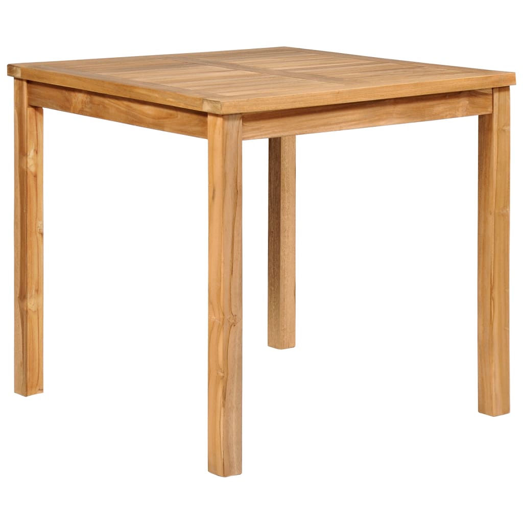 5-teiliges Garten-Ess-Set 80 x 80 cm Massivholz Teak