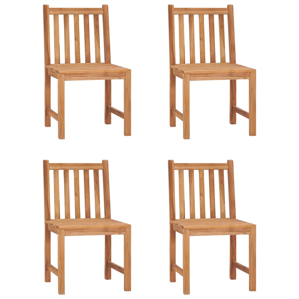 5-teiliges Garten-Ess-Set 120 x 70 cm Massivholz Teak