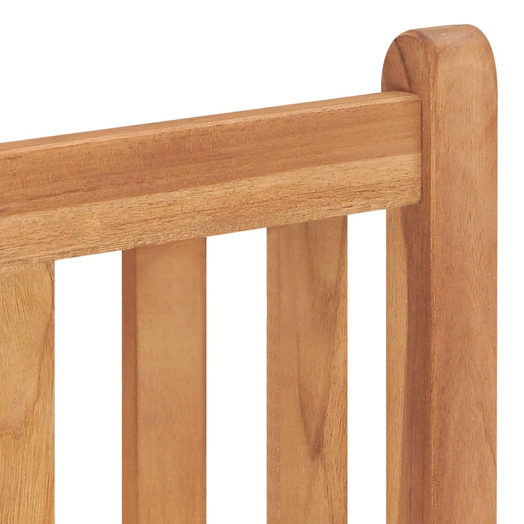 5-teiliges Garten-Ess-Set 120 x 70 cm Massivholz Teak