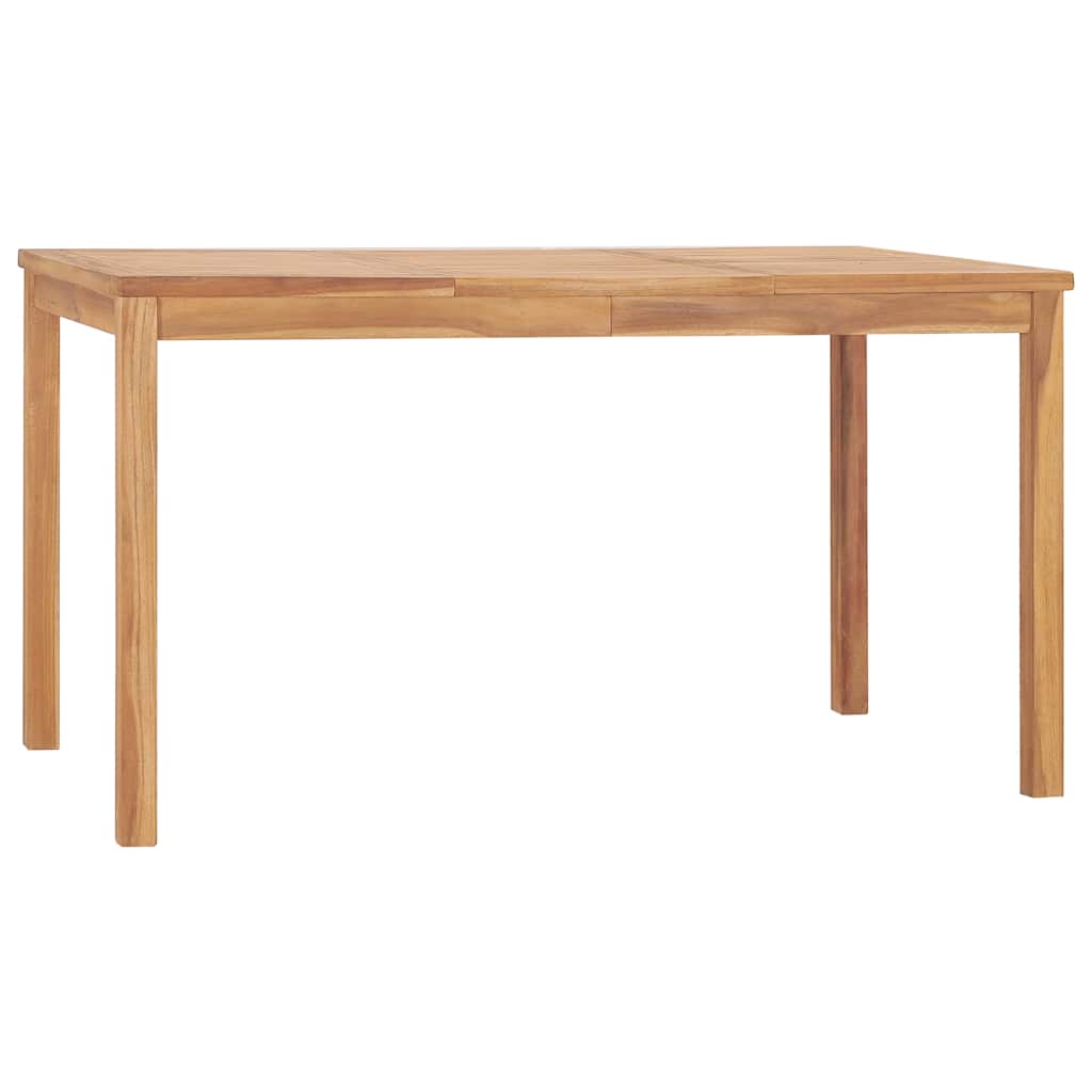 5-teiliges Garten-Ess-Set 140 x 80 cm Massivholz Teak