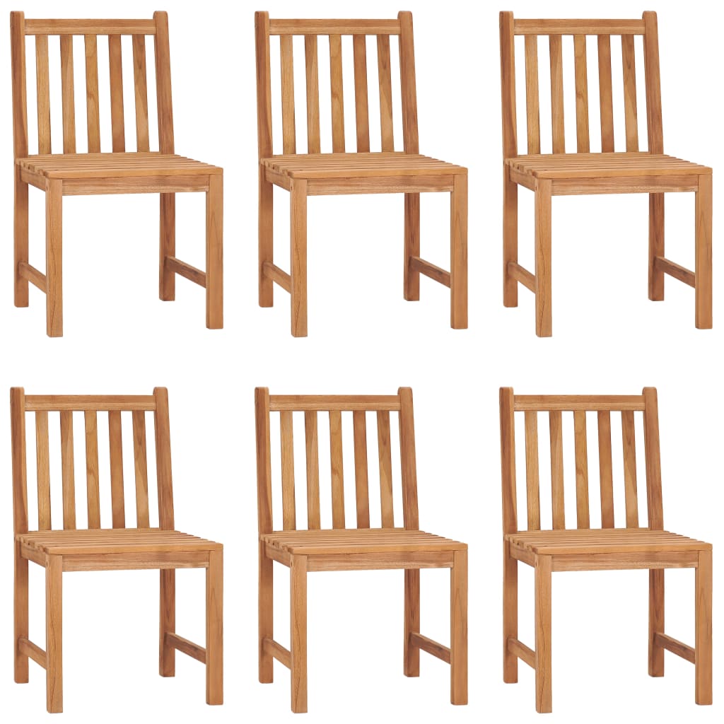 7-teiliges Garten-Ess-Set 140 x 80 cm Massivholz Teak