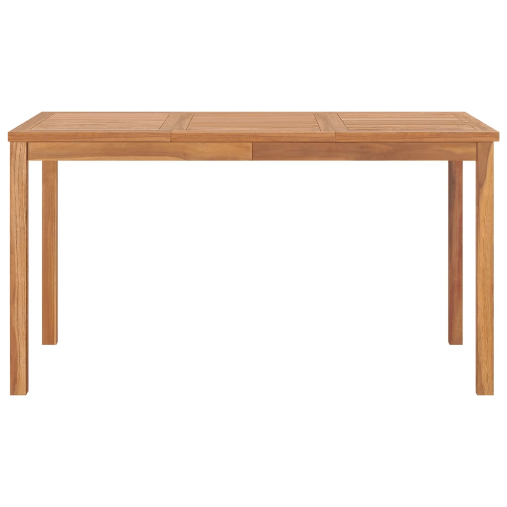 7-teiliges Garten-Ess-Set 140 x 80 cm Massivholz Teak