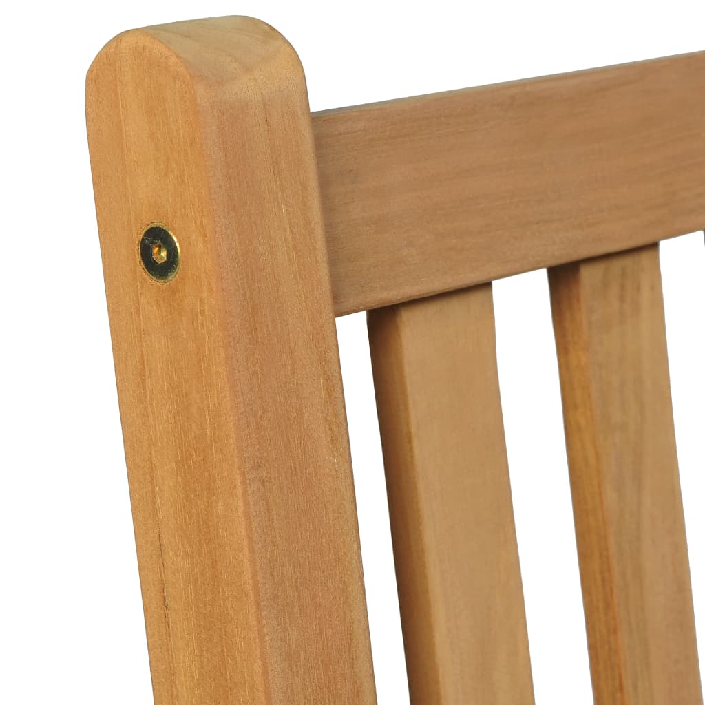 5-teiliges Garten-Ess-Set 140 x 80 cm Massivholz Teak