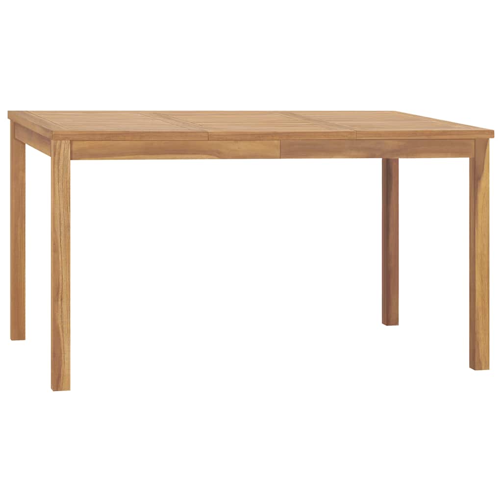 7-teiliges Garten-Ess-Set 140 x 80 cm Massivholz Teak
