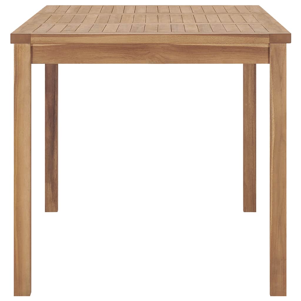 7-teiliges Garten-Ess-Set 140 x 80 cm Massivholz Teak