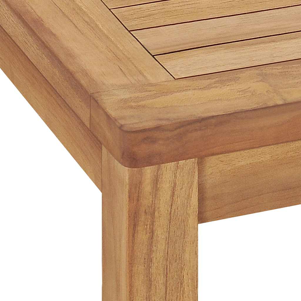 7-teiliges Garten-Ess-Set 140 x 80 cm Massivholz Teak