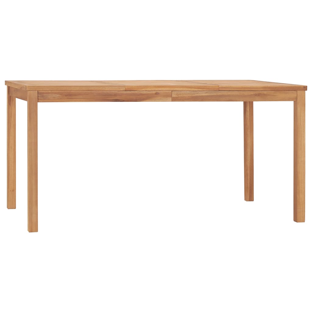 5-teiliges Garten-Ess-Set 160 x 80 cm Massivholz Teak