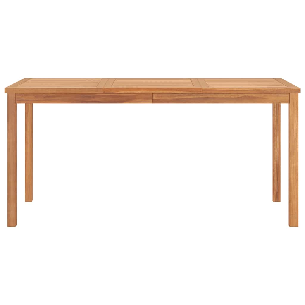 7-teiliges Garten-Ess-Set 160 x 80 cm Massivholz Teak