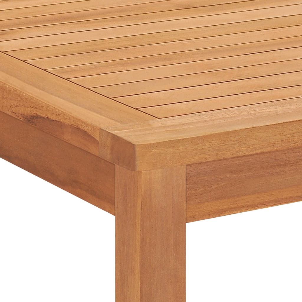 7-teiliges Garten-Ess-Set 160 x 80 cm Massivholz Teak