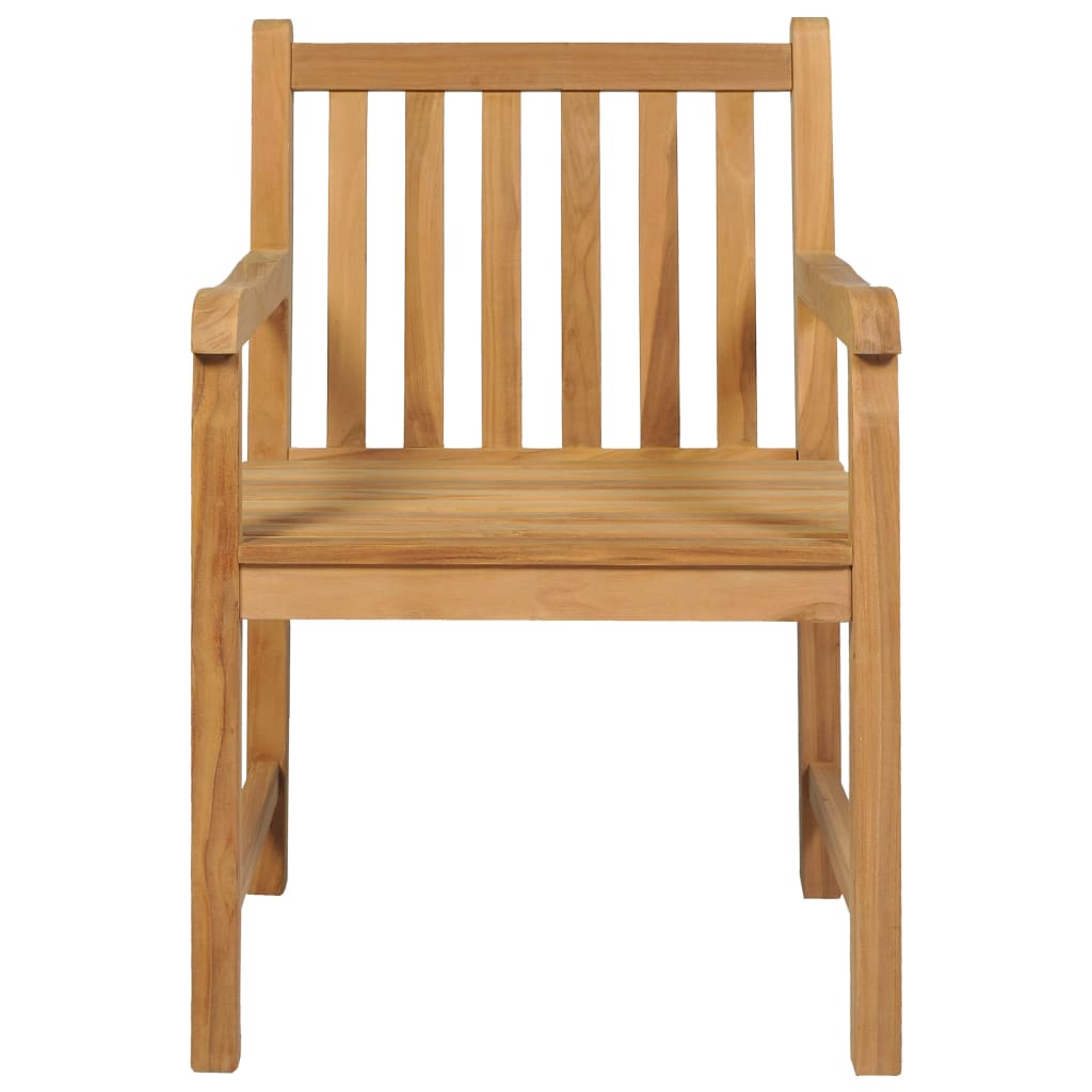 7-teiliges Garten-Ess-Set 160 x 80 cm Massivholz Teak