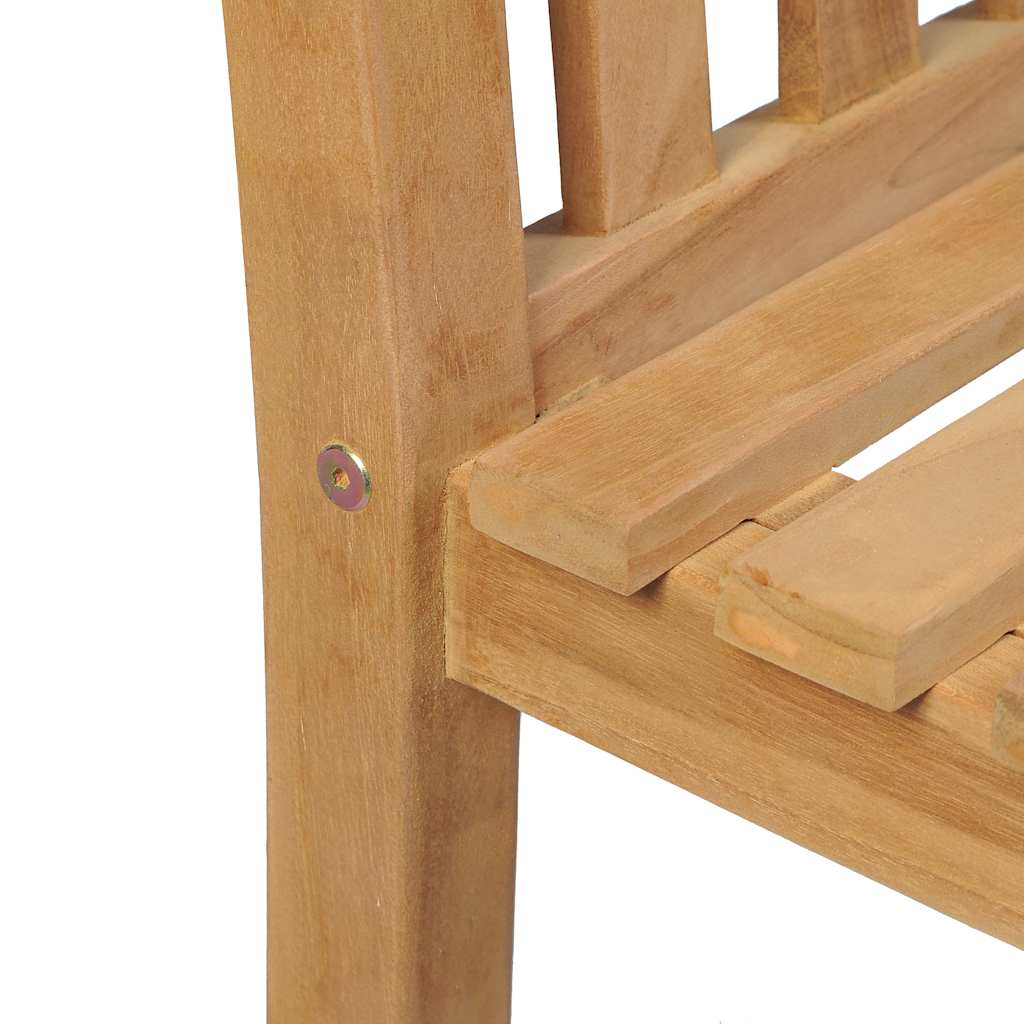 7-teiliges Garten-Ess-Set 160 x 80 cm Massivholz Teak