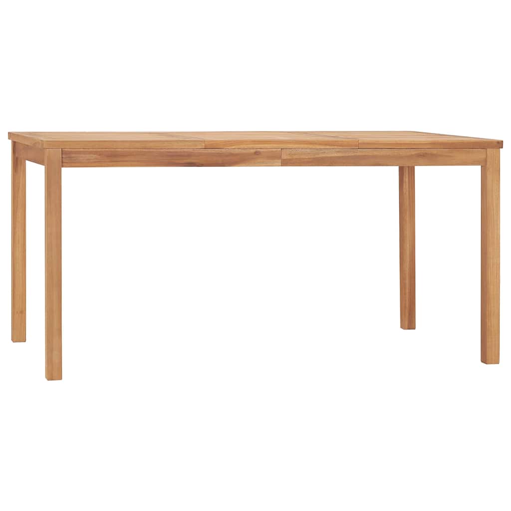 7-teiliges Garten-Ess-Set 160 x 80 cm Massivholz Teak