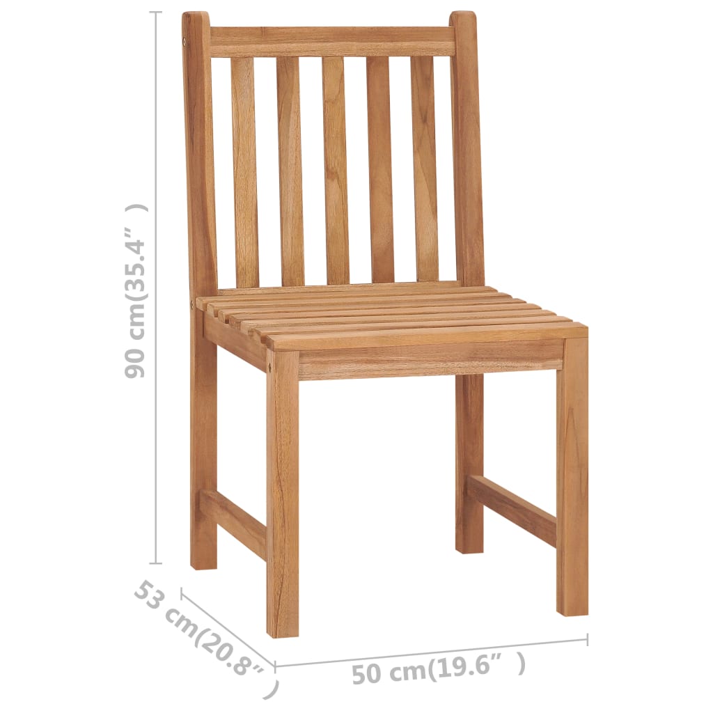 7-teiliges Garten-Ess-Set 180 x 90 cm Massivholz Teak