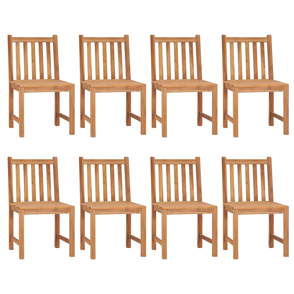 9-teiliges Garten-Ess-Set 180 x 90 cm Massivholz Teak