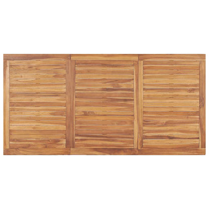 5-teiliges Garten-Ess-Set 180 x 90 cm Massivholz Teak