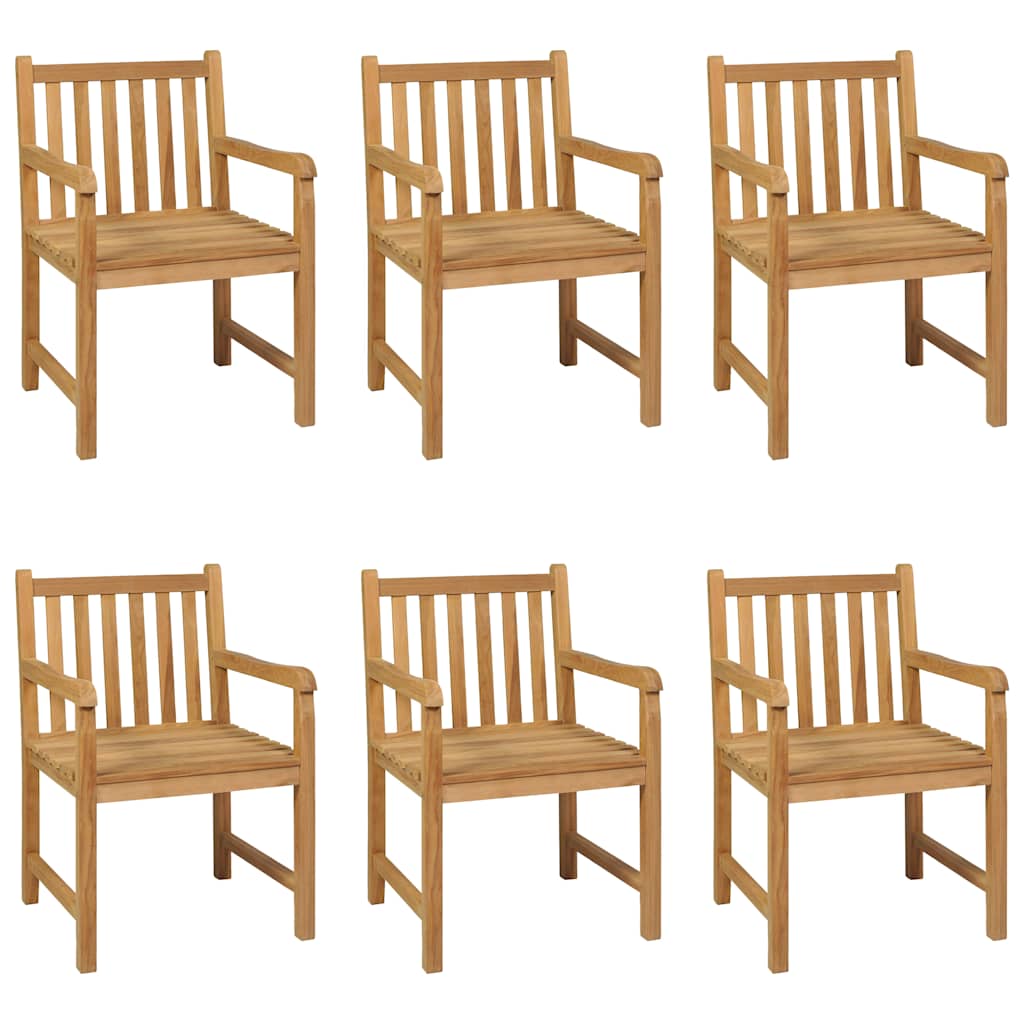 7-teiliges Garten-Ess-Set 180 x 90 cm Massivholz Teak