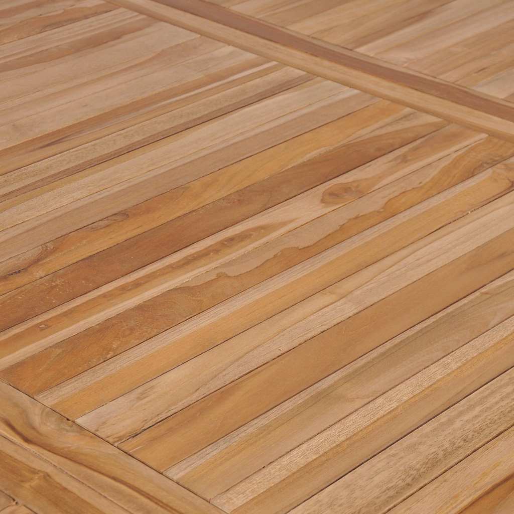 7-teiliges Garten-Ess-Set 200 x 100 cm Massivholz Teak