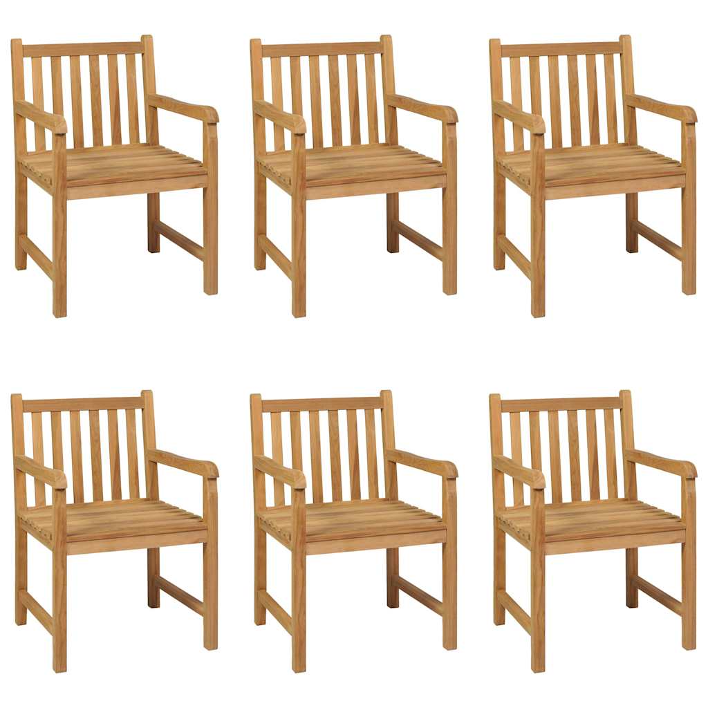7-teiliges Garten-Ess-Set 200 x 100 cm Massivholz Teak