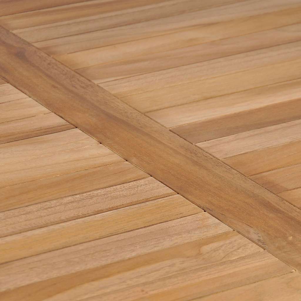 9-teiliges Garten-Ess-Set 200 x 100 cm Massivholz Teak
