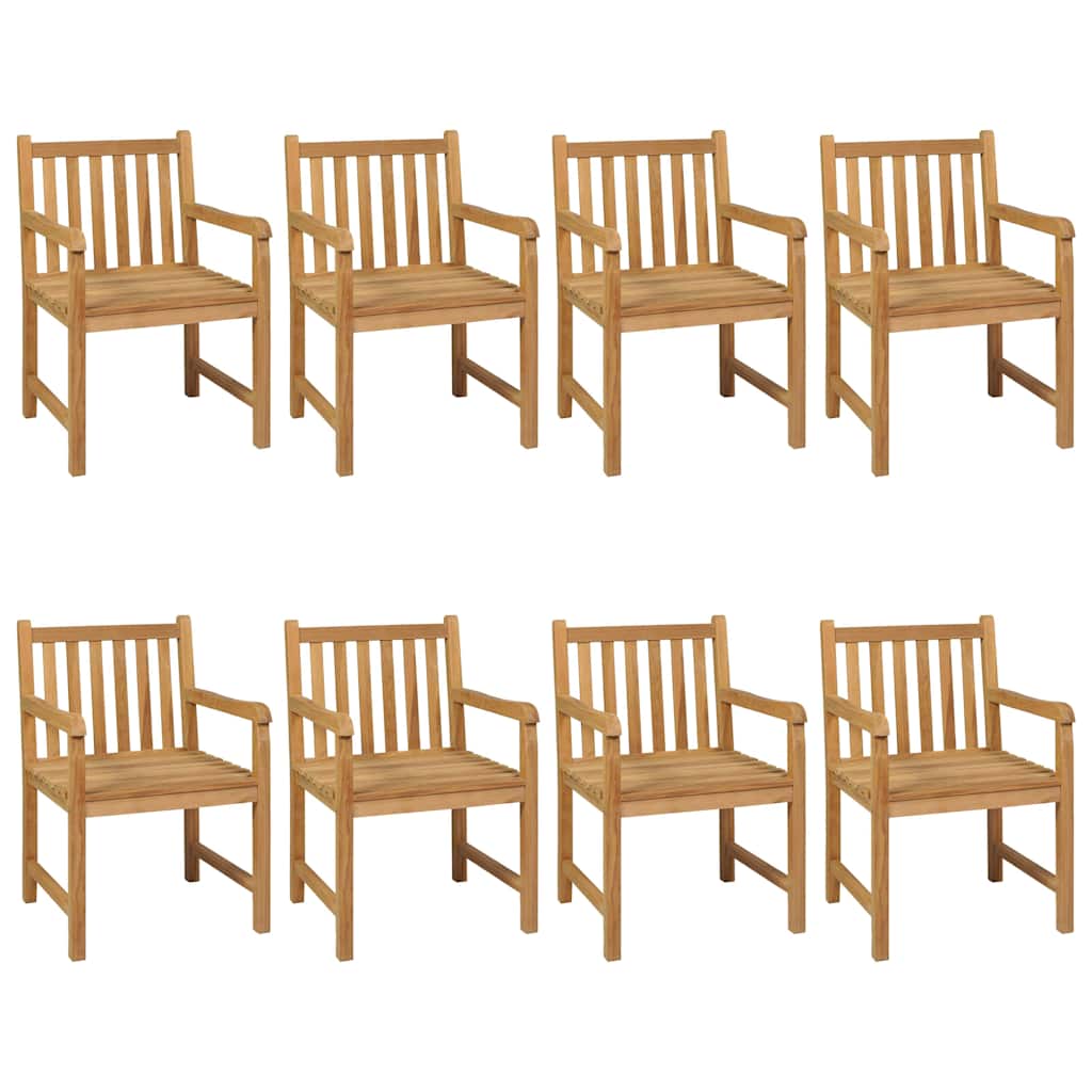 9-teiliges Garten-Ess-Set 200 x 100 cm Massivholz Teak