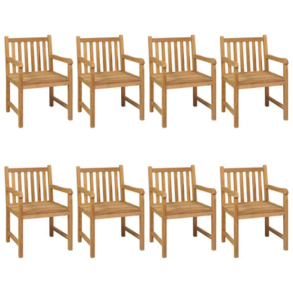 9-teiliges Garten-Ess-Set 200 x 100 cm Massivholz Teak