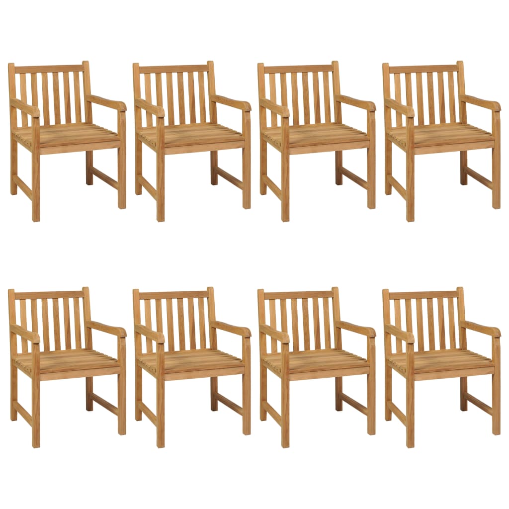 9-teiliges Garten-Ess-Set 200 x 100 cm Massivholz Teak