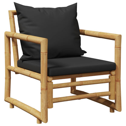 Gartenstühle mit Kissen 2 Stk. Bambus