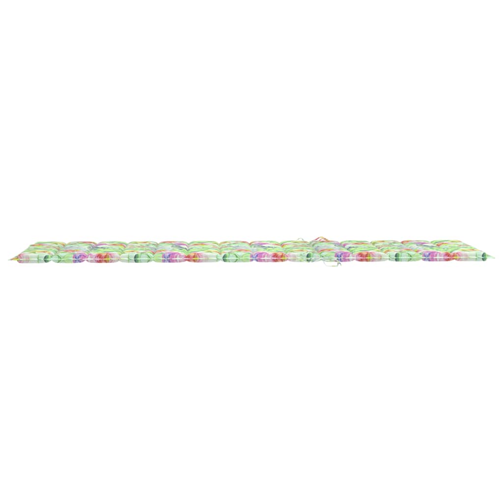Chaise longue avec coussin en bois d'acacia massif