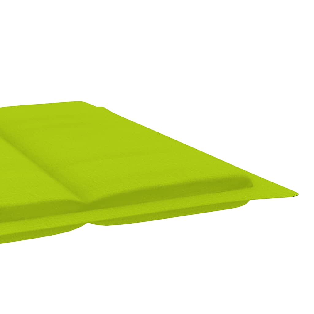 Chaise longue avec coussin en bois d'acacia massif