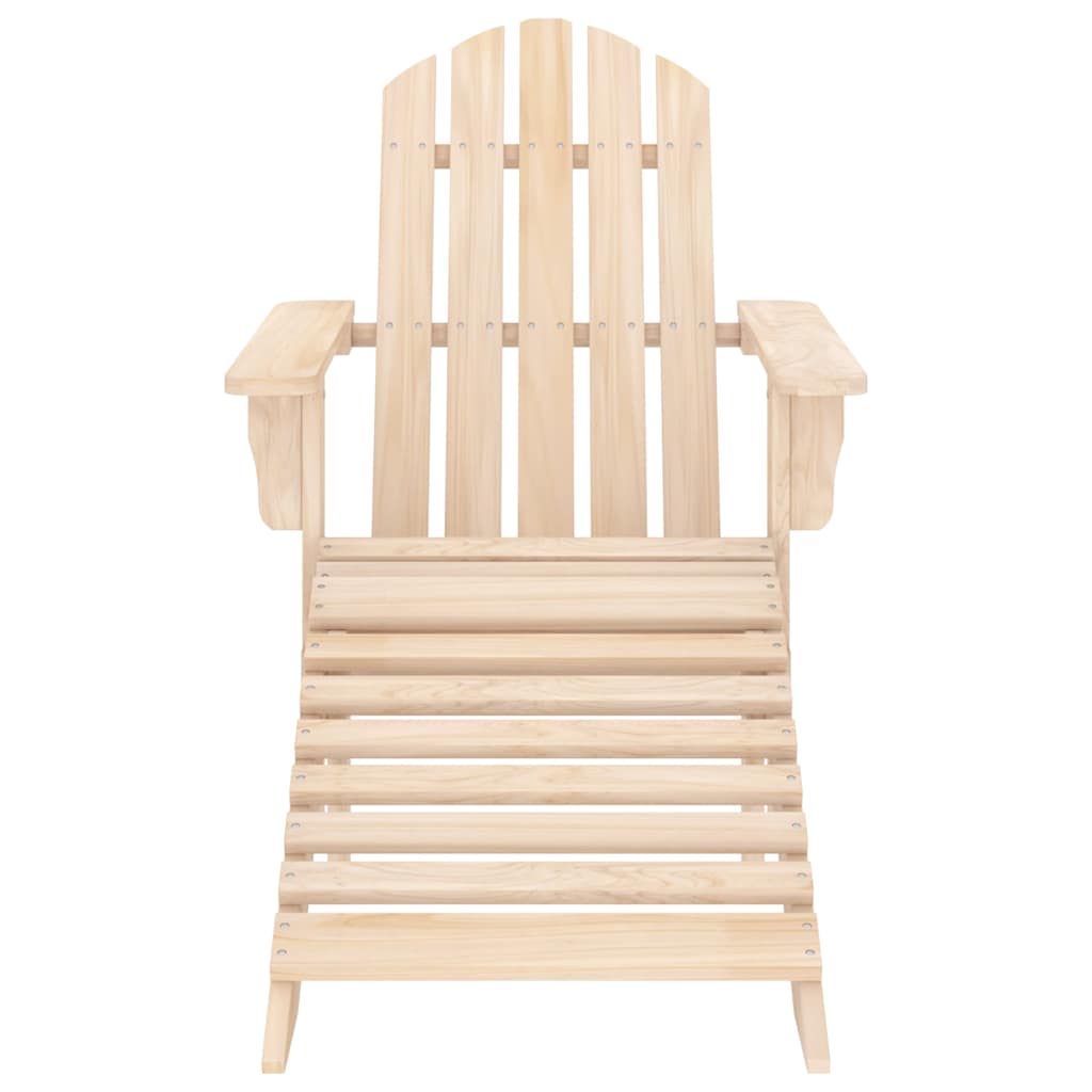 Adirondack-Gartenstuhl mit Fußteil Massivholz Tanne