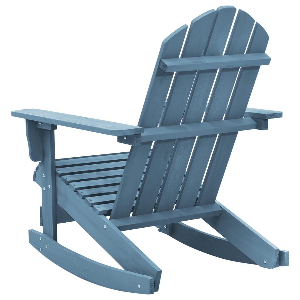 Adirondack-Schaukelstuhl Massivholz Tanne Blau
