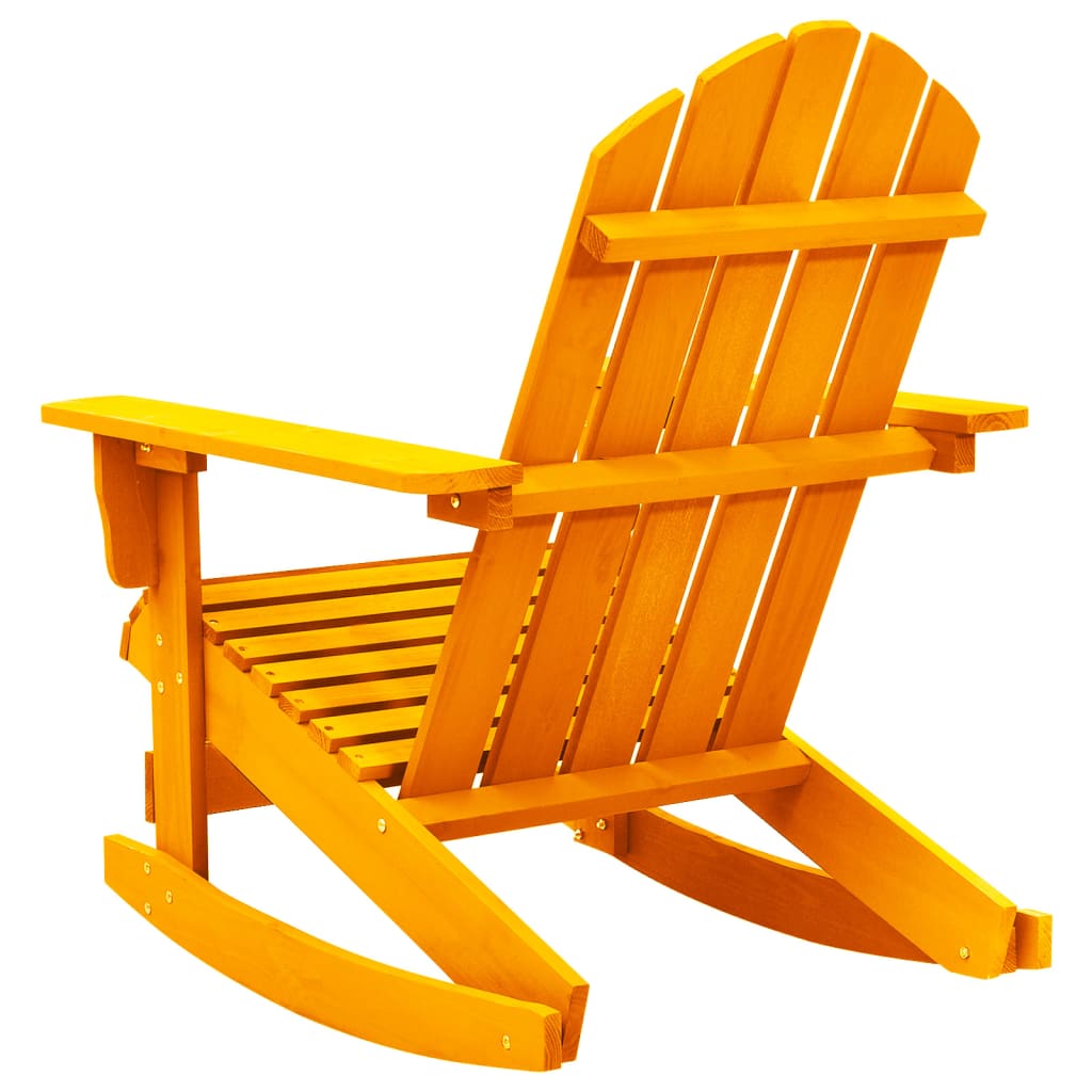 Adirondack-Schaukelstuhl Massivholz Tanne Orange