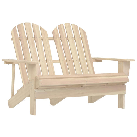 Adirondack-Gartenbank 2-Sitzer Massivholz Tanne
