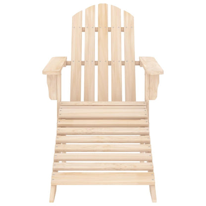 Adirondack-Gartenstuhl mit Fußstütze & Tisch Massivholz Tanne