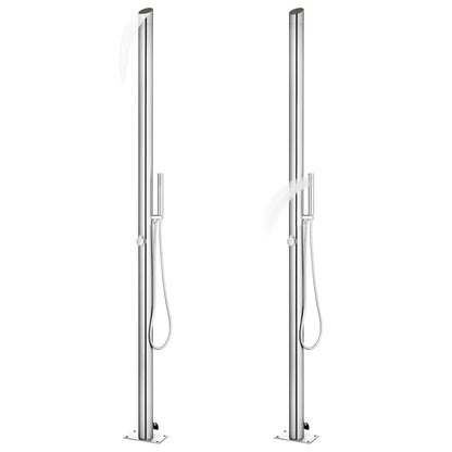 Gartendusche 220 cm Edelstahl