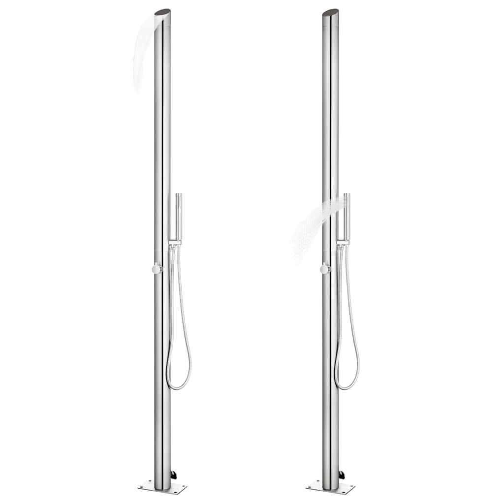 Gartendusche 220 cm Edelstahl
